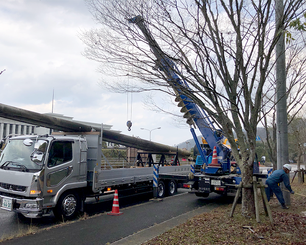 建柱工事